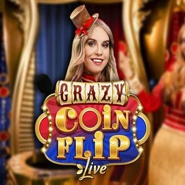 Crazy Coin Flip slot logo by Evolution at Donbet Casino